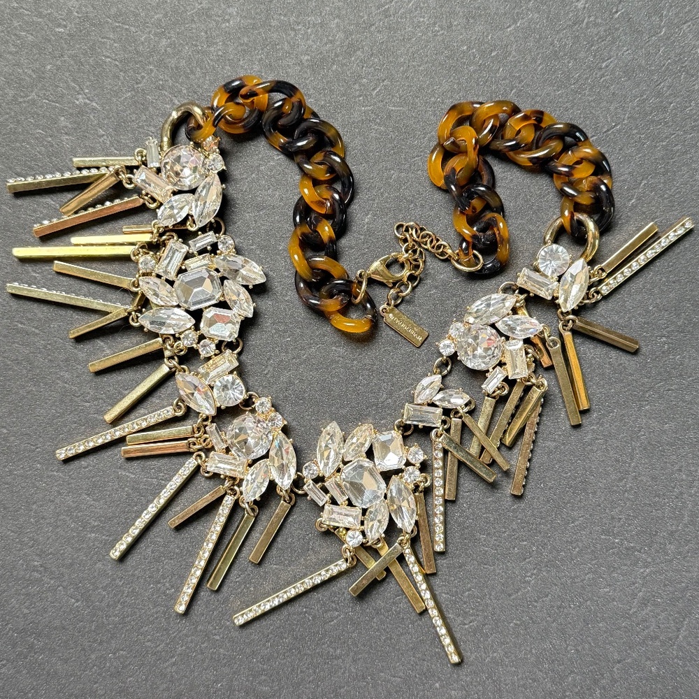 Baublebar Necklace Statement Rhinestone Faceted M… - image 2